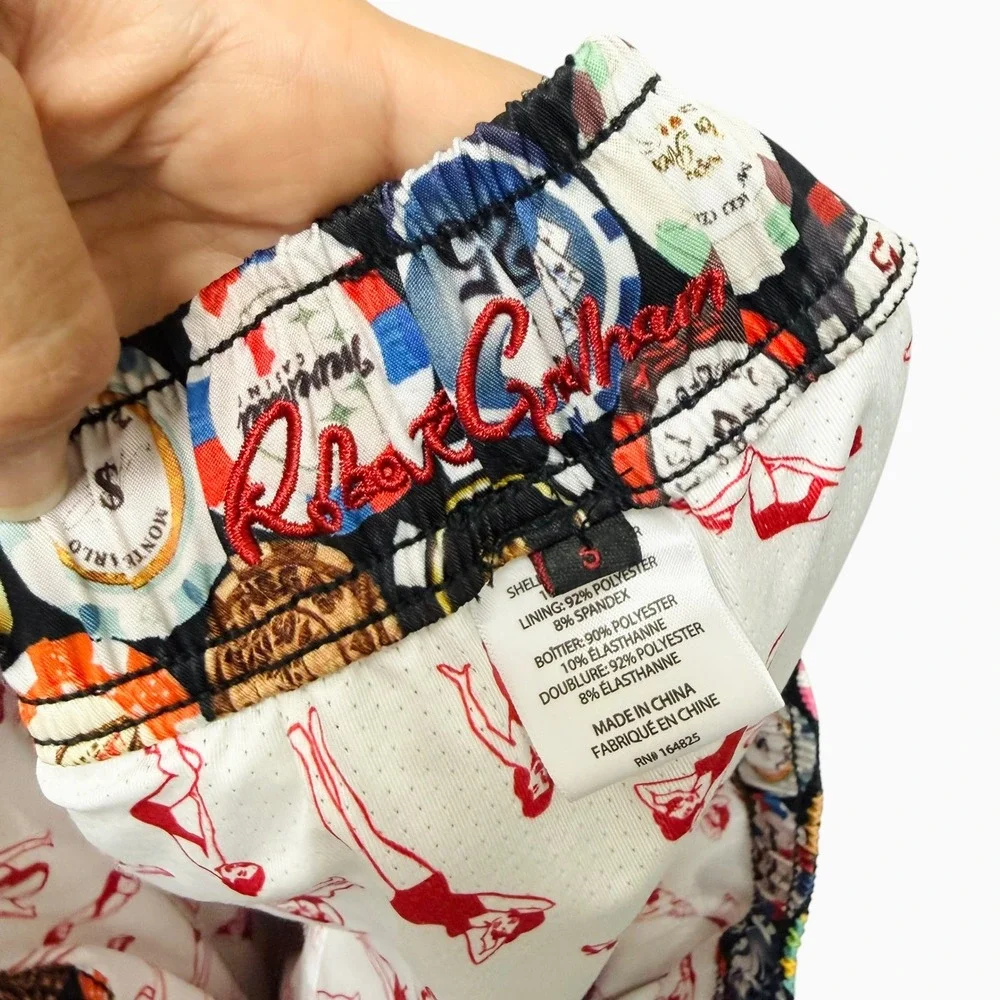 Robert Graham Mens Vegas Casino Poker Chip Swim Trunks Small Never Worn